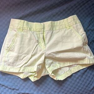 J. Crew neon green chino shorts